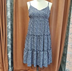 Navy Floral Summer Dress